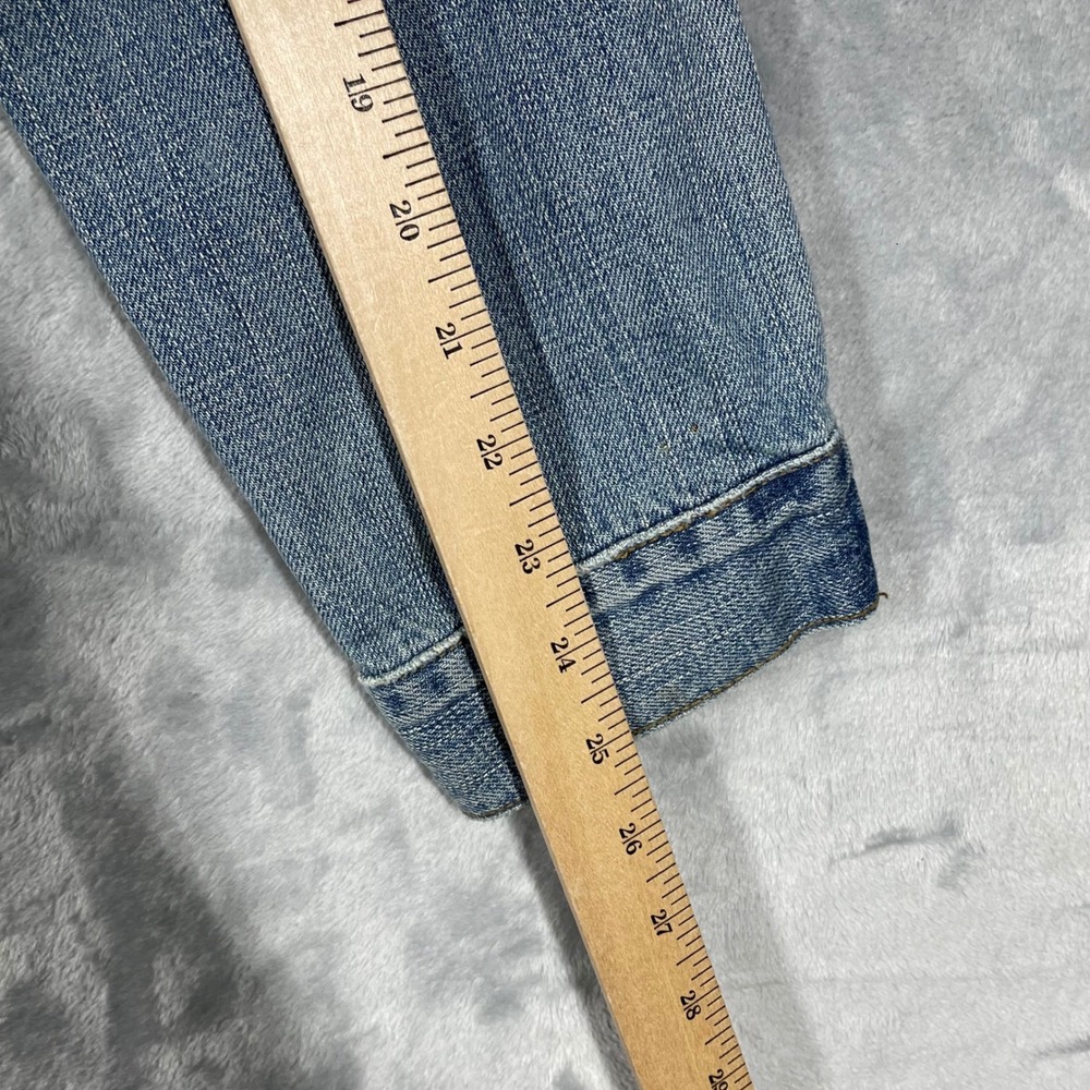 Vintage Levis Mens 70507 Standard Trucker Jacket Light Wash Blue Denim Medium - Picture 10 of 12
